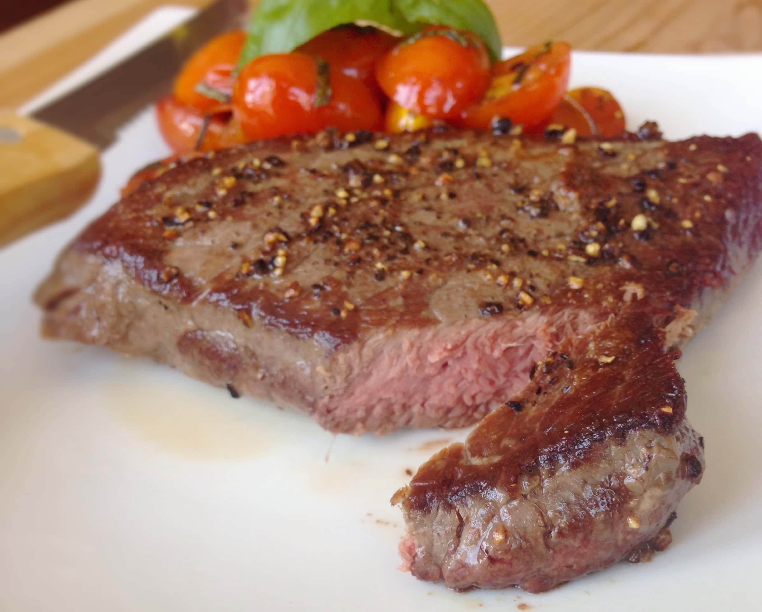 Simple Bison Ranch Steak - Kit's Kitchen