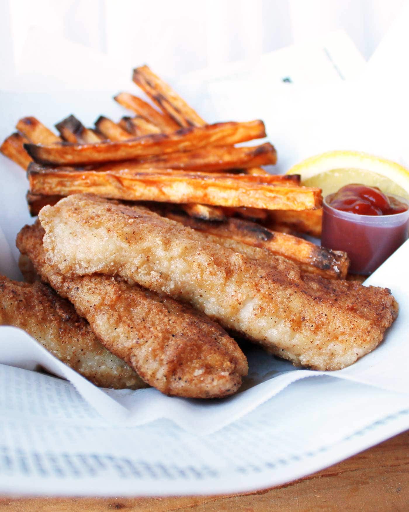 Fried fish made paleo! Easy to make and just as delicious as traditional fried fish! Gluten free, dairy free, low carb, keto.