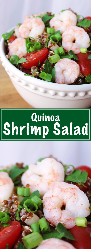 Quinoa Shrimp Salad | Kit's Coastal | #kitscoastal #coastalpaleo