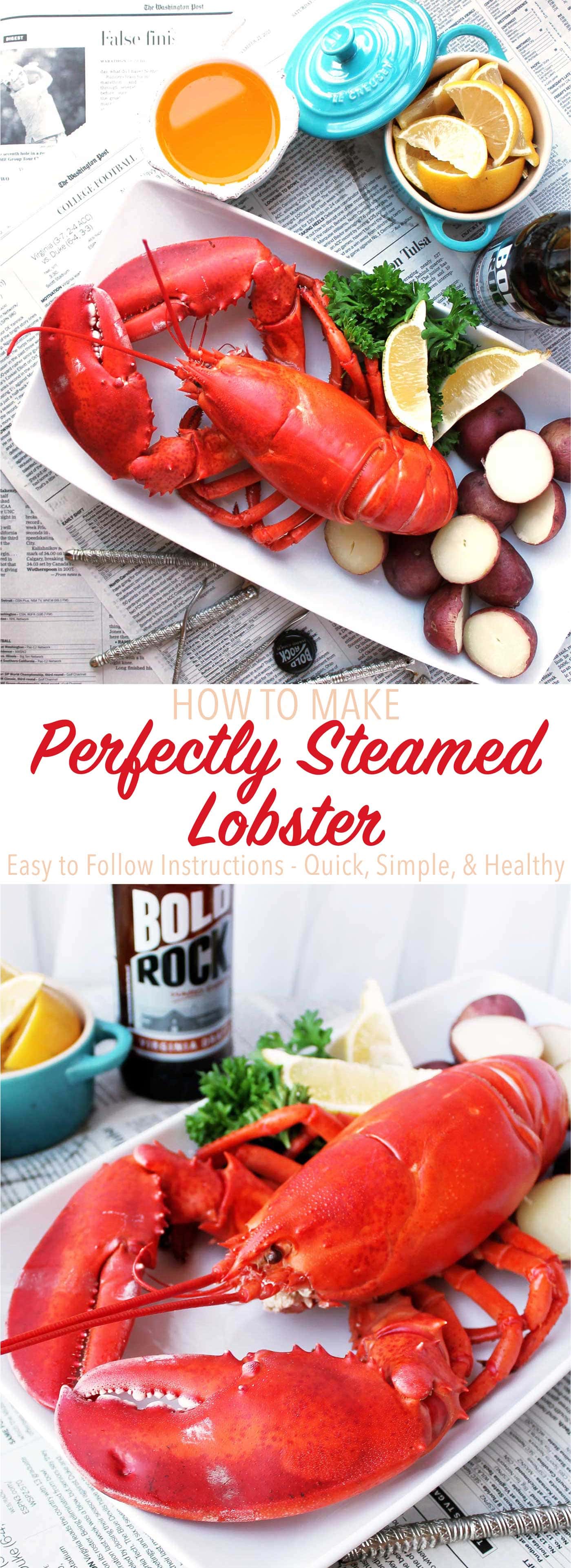 How to Steam a Live, Whole Lobster  Steamed Maine Lobster Recipe – Luke's  Lobster