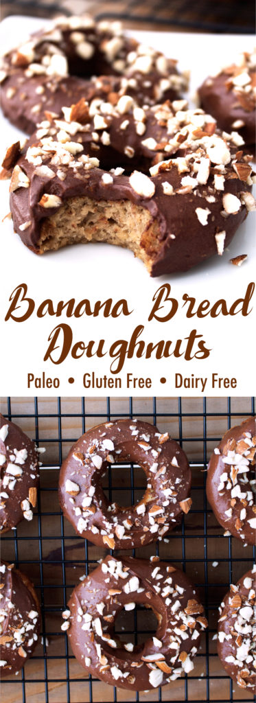 Paleo Banana Bread Doughnuts | Kit's Coastal | #paleo #glutenfree #dairyfree #doughnuts #donuts
