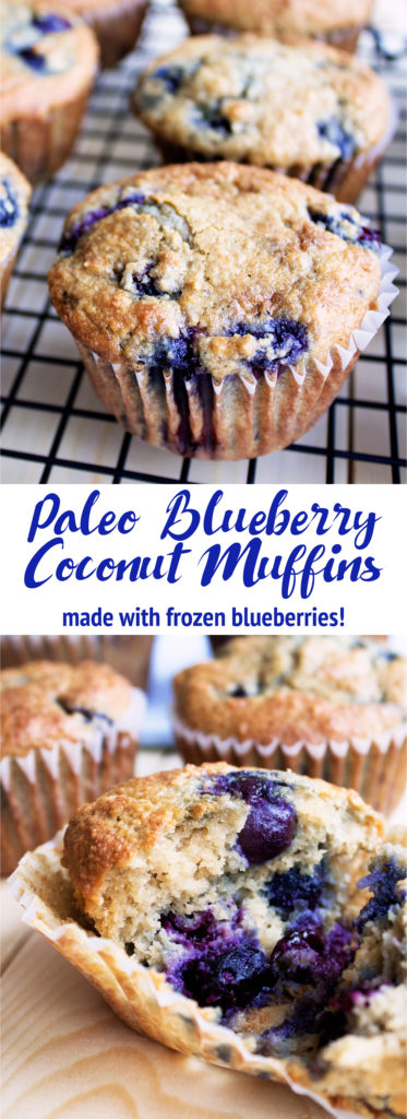 Paleo Blueberry Coconut Muffins | Kit's Coastal | #kitscoastal #coastalpaleo #paleo #glutenfree #dairyfree #muffins
