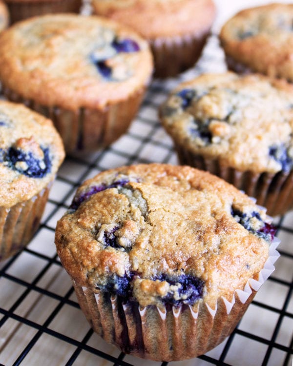 Paleo Blueberry Coconut Muffins - Kit's Kitchen