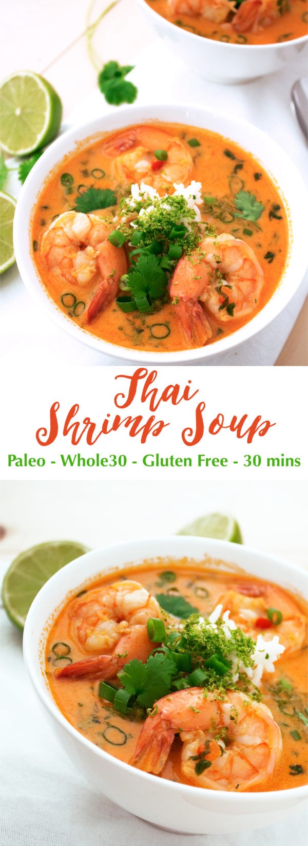 Paleo Thai Shrimp Soup - Kit's Kitchen