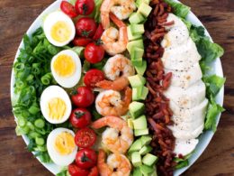 Coastal Cobb Salad With Creamy Cilantro Lemon Dressing Kit S Kitchen