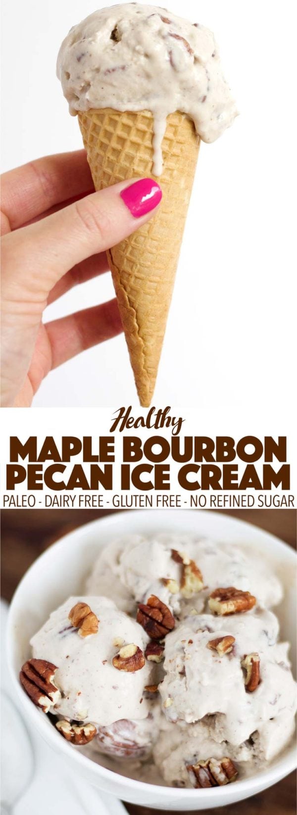 Maple Bourbon Pecan Ice Cream - Kit's Kitchen