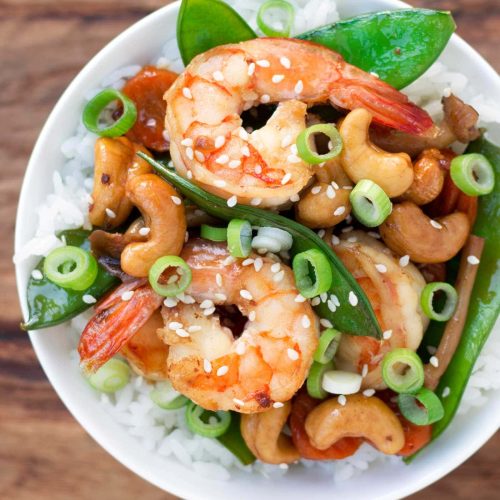 Cashew shrimp hotsell