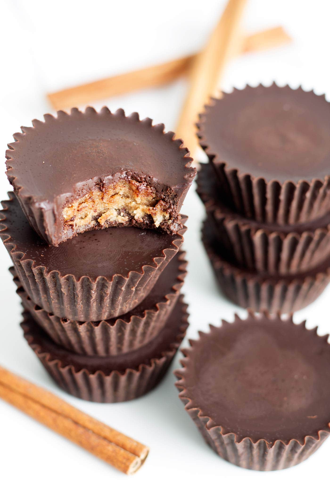 Reese's cups made healthy and spiked with pumpkin pie flavor! This fun fall recipe is easy to make, paleo, dairy free, and can be made low carb and keto!