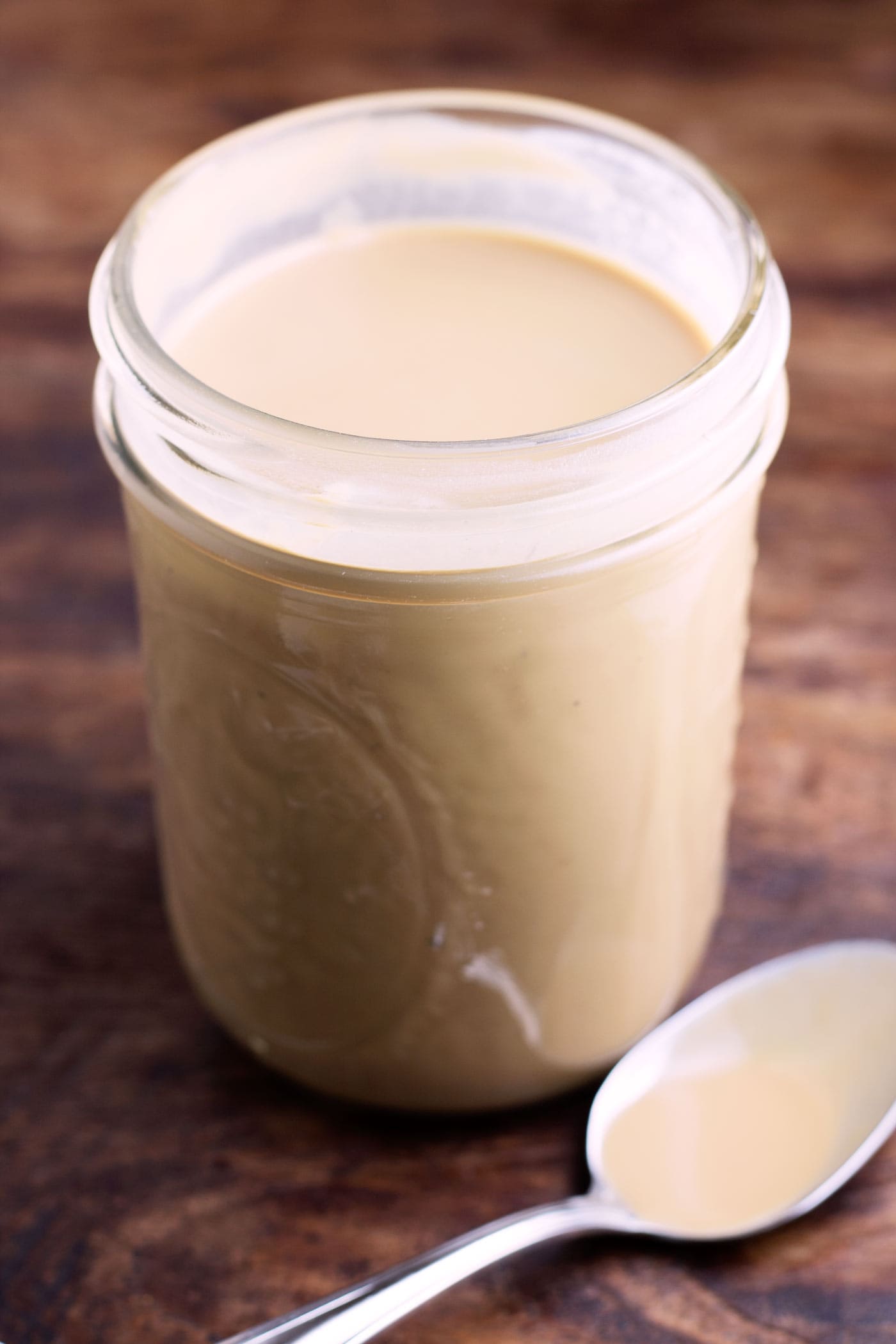 A healthy alternative to store-bought sweetened condensed milk! Easy to make at home, paleo, dairy free, vegan, and can be made keto and low carb!