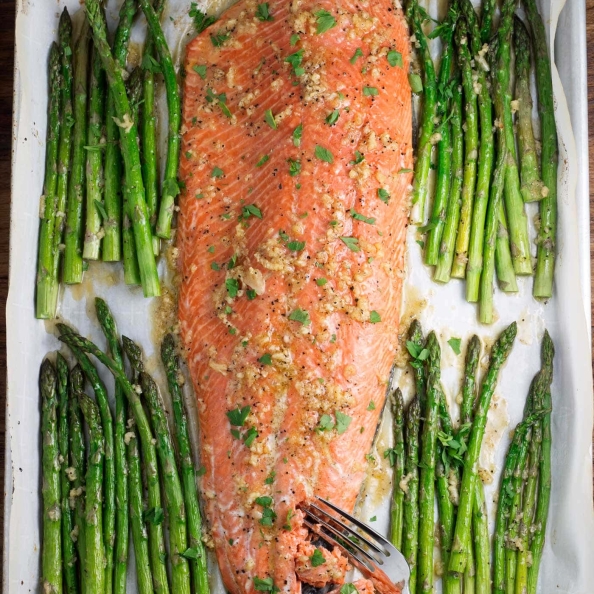 Baked Sockeye Salmon Recipe with Maple Garlic Butter - Kit's Kitchen