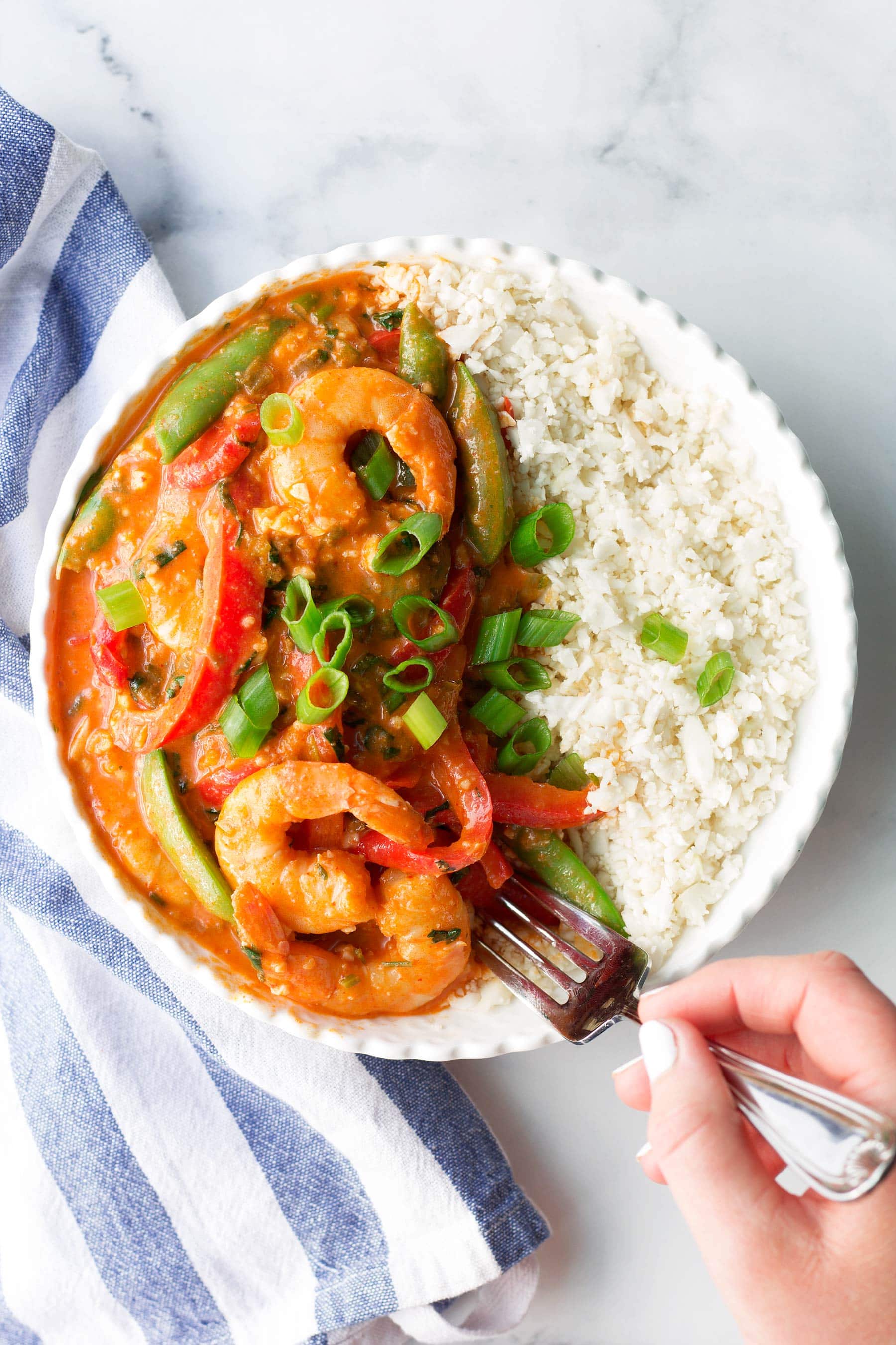 Easy Red Curry Shrimp & - Kit's