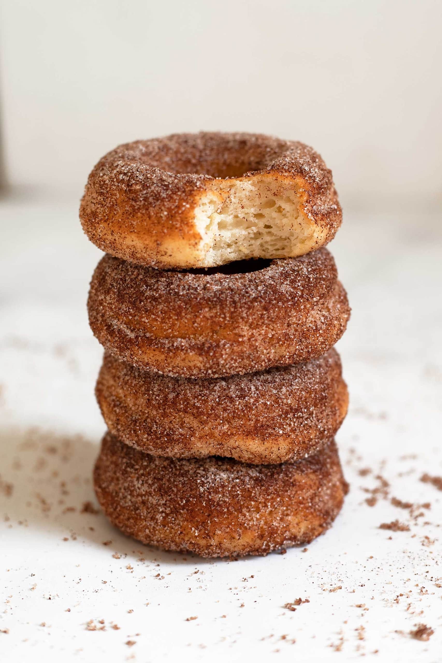 stack of Cinnamon Sugar Donuts 
