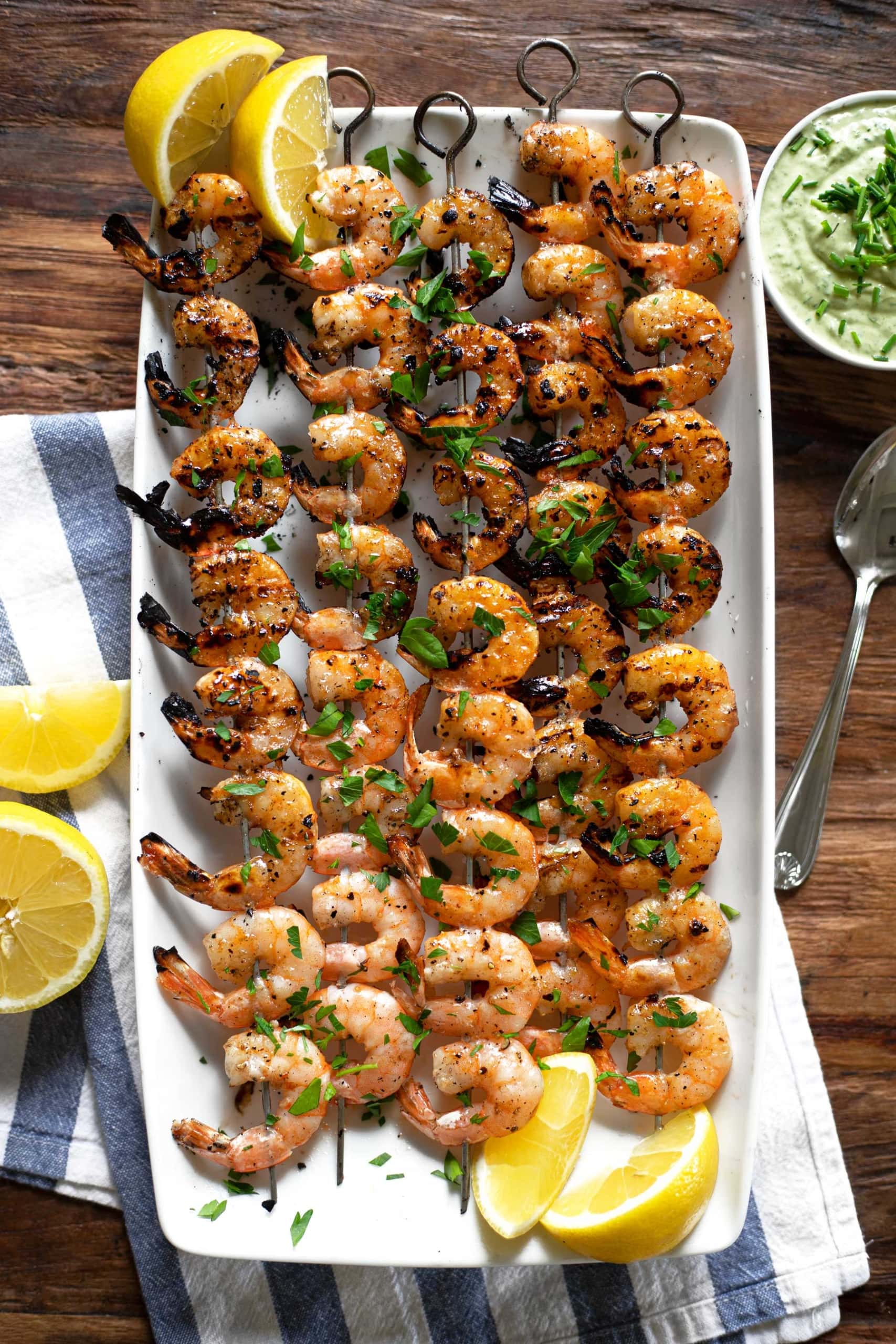 Grilled Garlic Jumbo Shrimp • Salt & Lavender