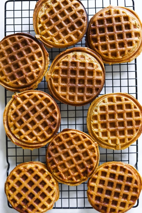 Gluten Free Pumpkin Waffle Recipe (Easy + Healthy) - Kit's Kitchen