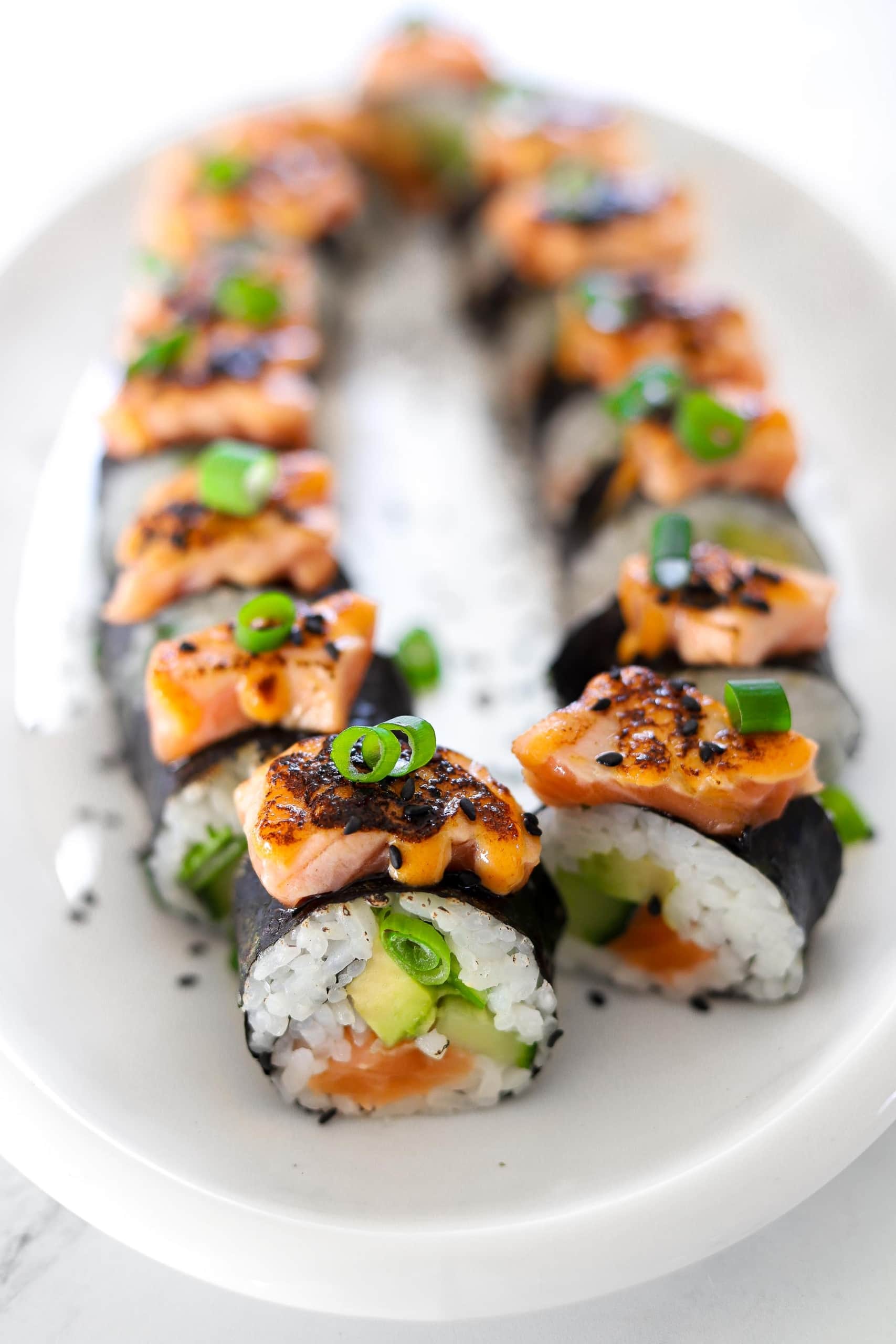 reins Do everything with my power Integral Flaming Salmon Sushi (Torched Sushi Recipe) - Kit's Kitchen