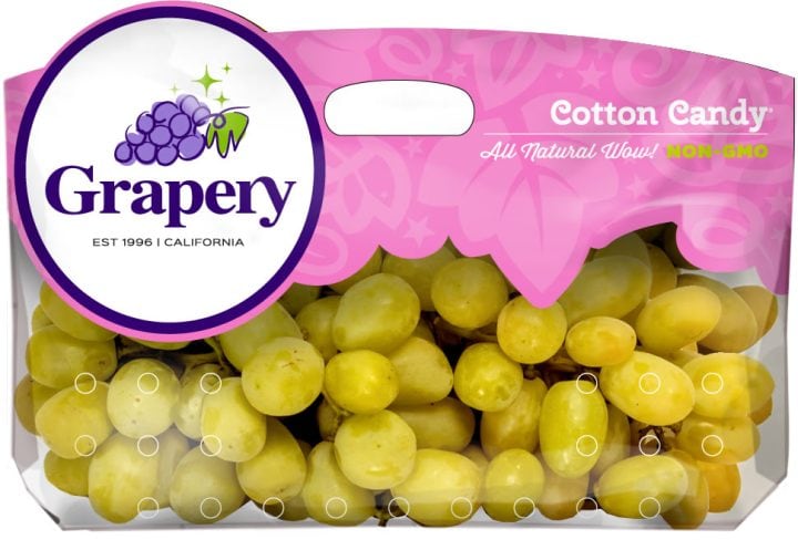 Cotton Candy Grapes in bag - photo via Grapery website