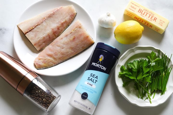 ingredients for the halibut recipe