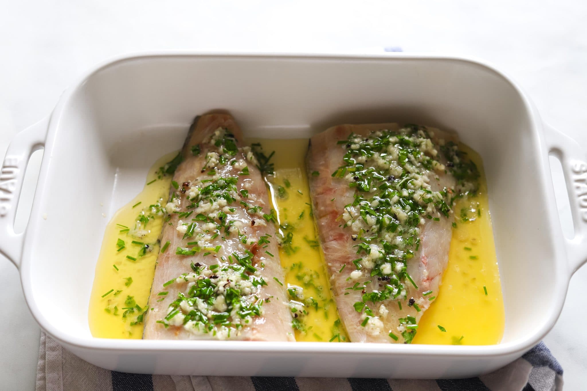 Baked Halibut Recipe with Lemon Garlic Butter - Kit's Kitchen