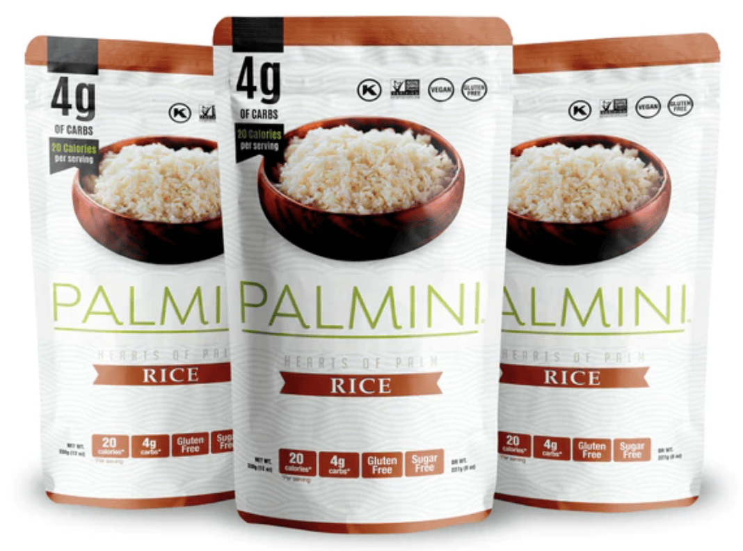 packages of palmini rice